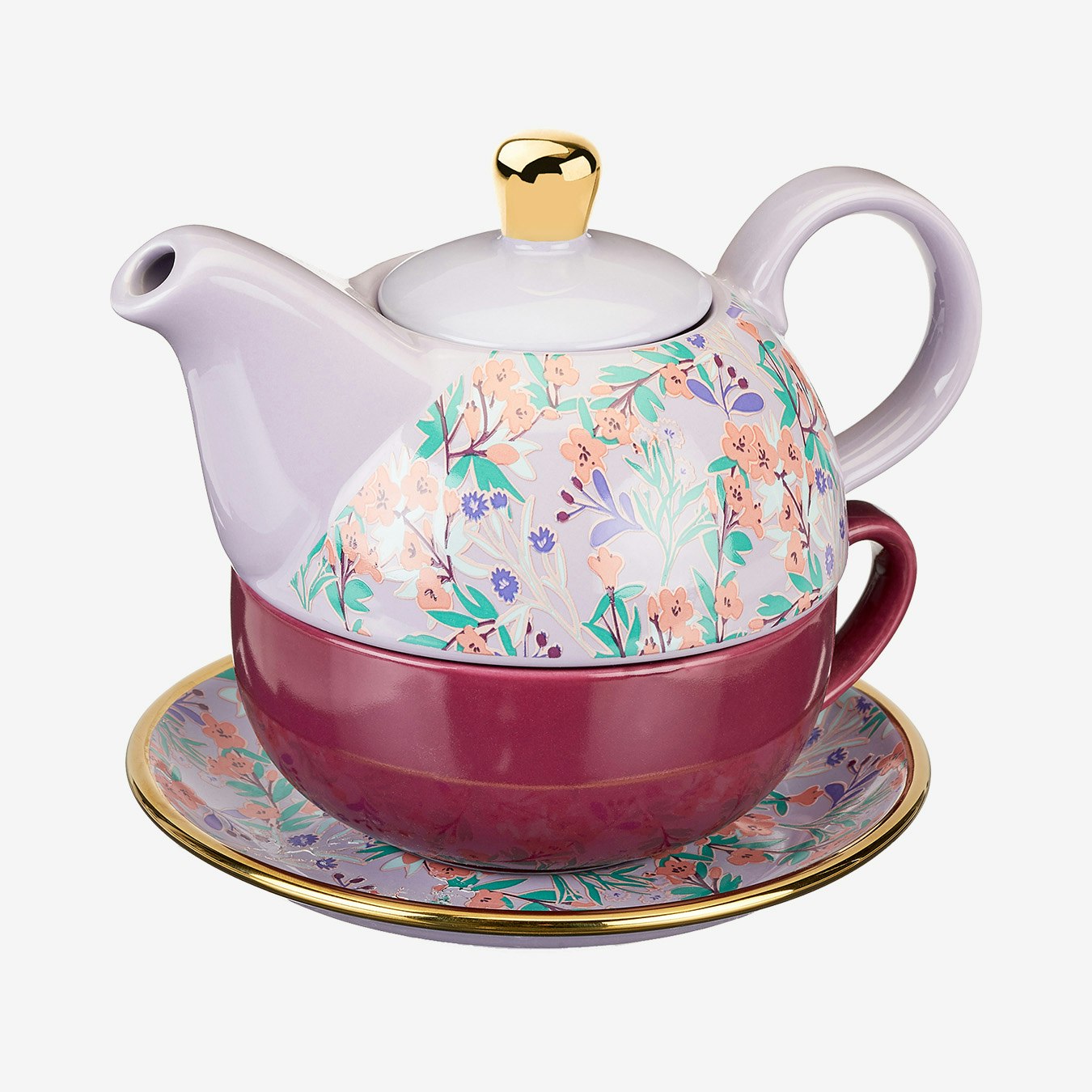 Addison Tea for One Set Wildflower Purple by Pinky Up Fy
